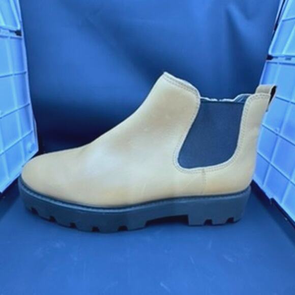 "Franco Santo" Leather Gore, Balin Booty,Chunky ,Zipper, Platform, !!!PLZ READ - Picture 2 of 15